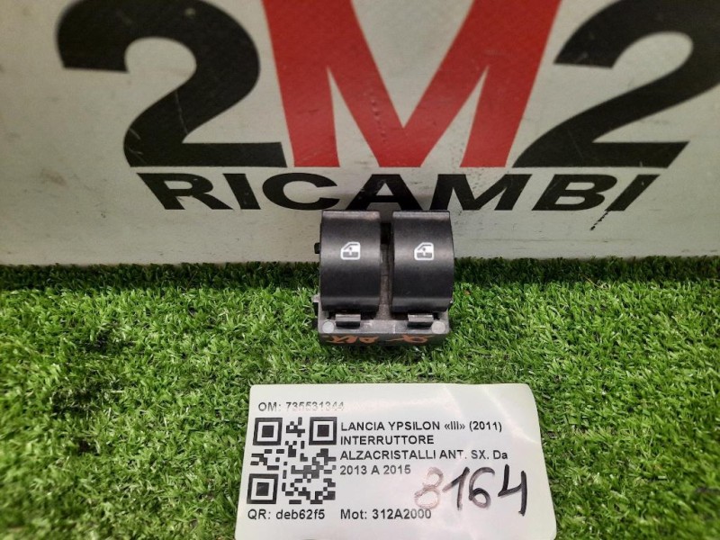 Interruttore Alzacristalli ANT SX 735531344 Lancia Ypsilon III 2011