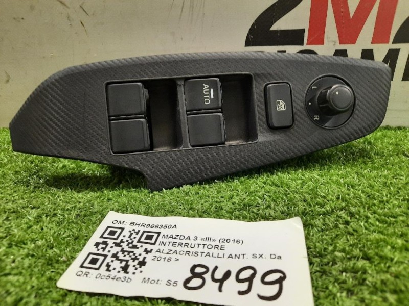 Interruttore Alzacristalli ANT SX BHR966350A Mazda 3 III 2016