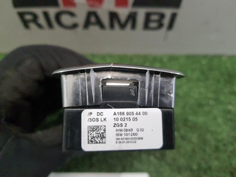 Interruttore Alzacristalli ANT SX A1669054400 Mercedes Classe B W246 2012