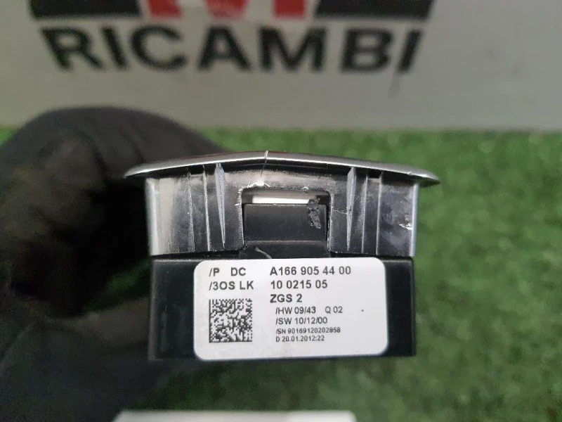 Interruttore Alzacristalli ANT SX A1669054400 Mercedes Classe B W246 2012