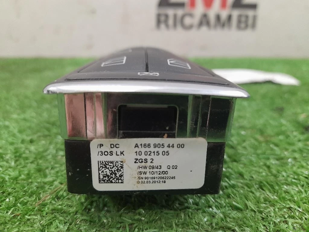 Interruttore Alzacristalli ANT SX A1669054400 Mercedes Classe B W246 2012