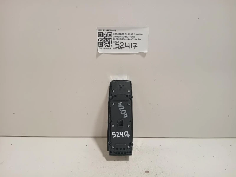 Interruttore Alzacristalli ANT SX A2049055402 Mercedes Classe C W204 2011