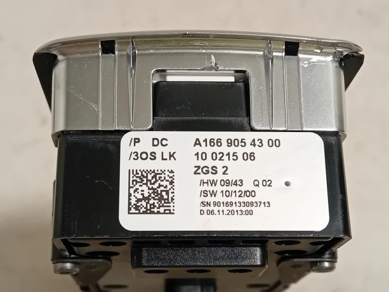 Interruttore Alzacristalli ANT SX A1669054300 Mercedes Classe GLE W166 2015