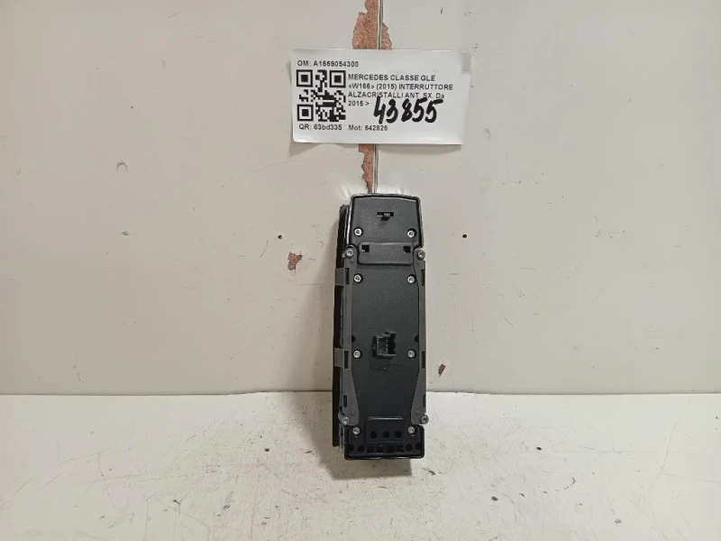 Interruttore Alzacristalli ANT SX A1669054300 Mercedes Classe GLE W166 2015