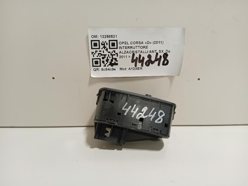 Interruttore Alzacristalli ANT SX 13258521 Opel Corsa D 2011