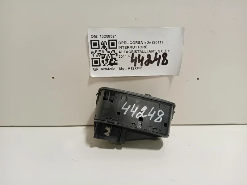 Interruttore Alzacristalli ANT SX 13258521 Opel Corsa D 2011