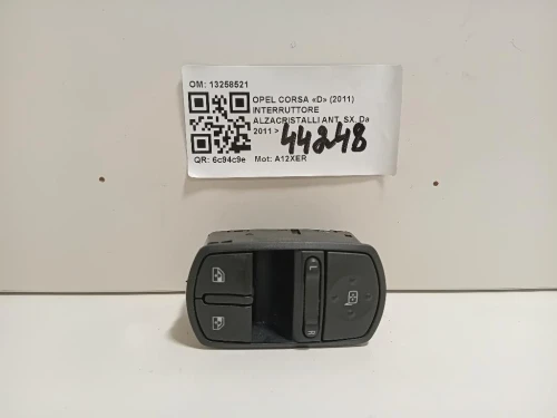 Interruttore Alzacristalli ANT SX 13258521 Opel Corsa D 2011