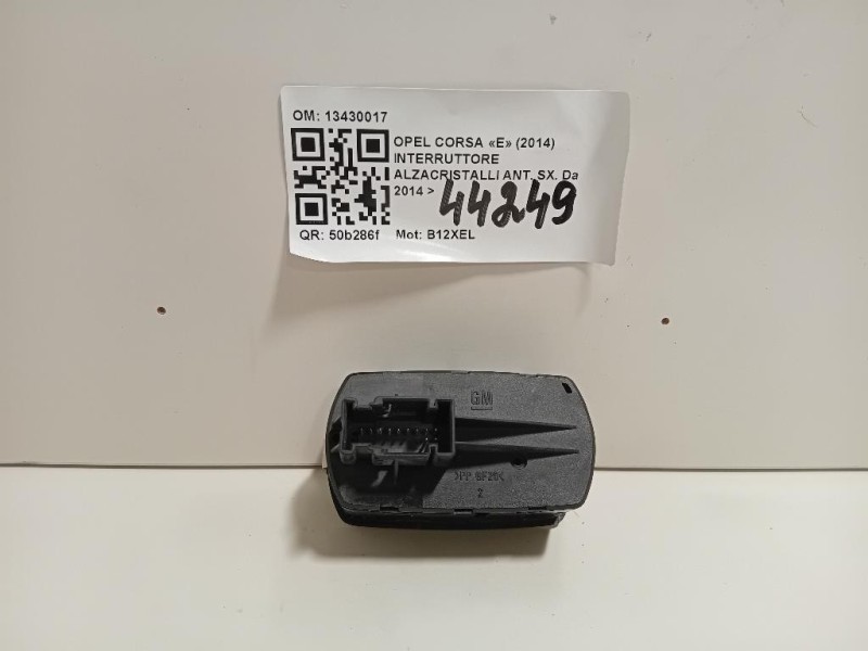 Interruttore Alzacristalli ANT SX 13430017 Opel Corsa E 2014