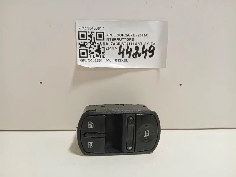 Interruttore Alzacristalli ANT SX 13430017 Opel Corsa E 2014