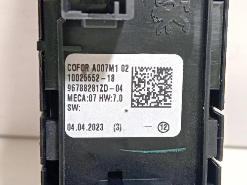 Interruttore Alzacristalli ANT SX 10025552-18 Opel Corsa F 2019