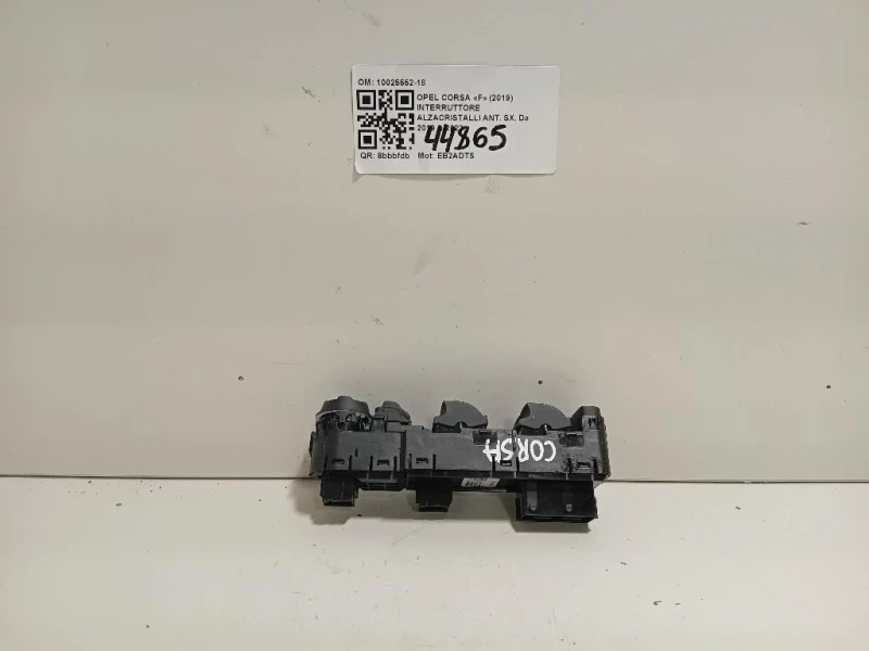 Interruttore Alzacristalli ANT SX 10025552-18 Opel Corsa F 2019