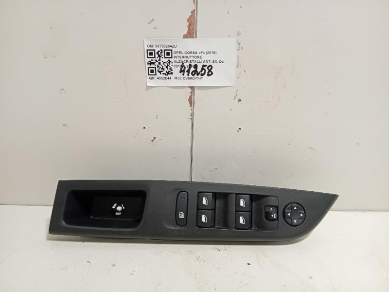 Interruttore Alzacristalli ANT SX 96788264ZD Opel Corsa F 2019