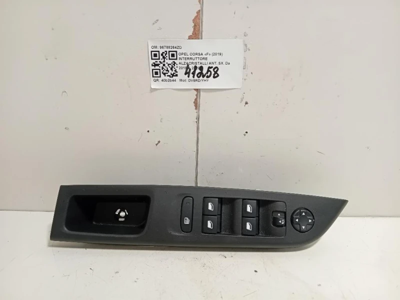 Interruttore Alzacristalli ANT SX 96788264ZD Opel Corsa F 2019