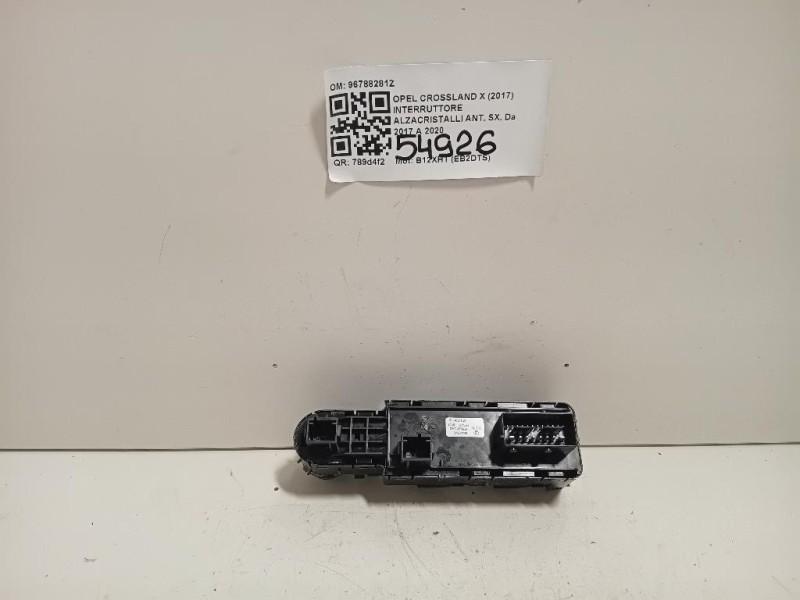 Interruttore Alzacristalli ANT SX 96788281Z Opel Crossland X 2017