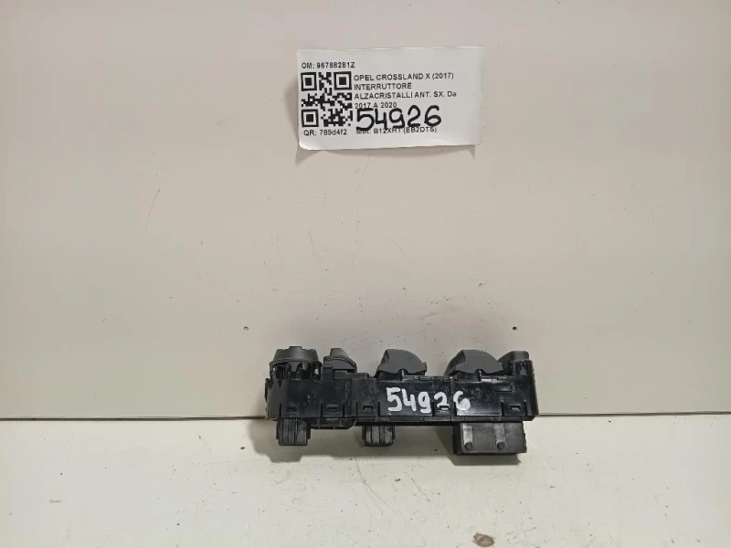 Interruttore Alzacristalli ANT SX 96788281Z Opel Crossland X 2017