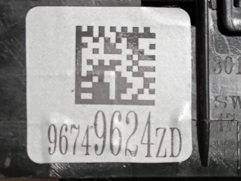 Interruttore Alzacristalli ANT SX 96749624 Peugeot 2008 I 2016