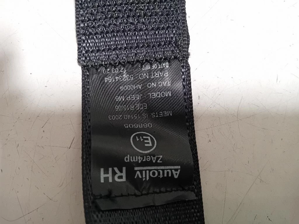 Cintura DI Sicurezza Sedile ANT DX 615134100D Jeep Compass III 2017