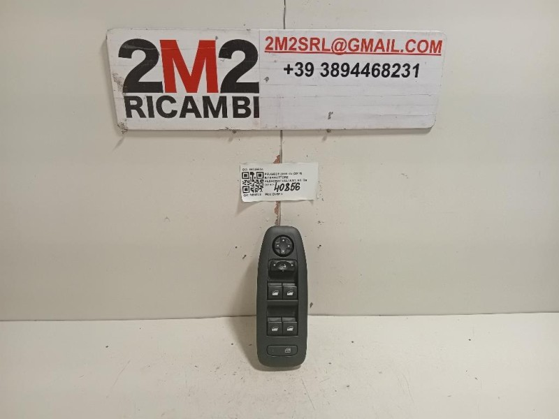 Interruttore Alzacristalli ANT SX 96749624 Peugeot 2008 I 2016