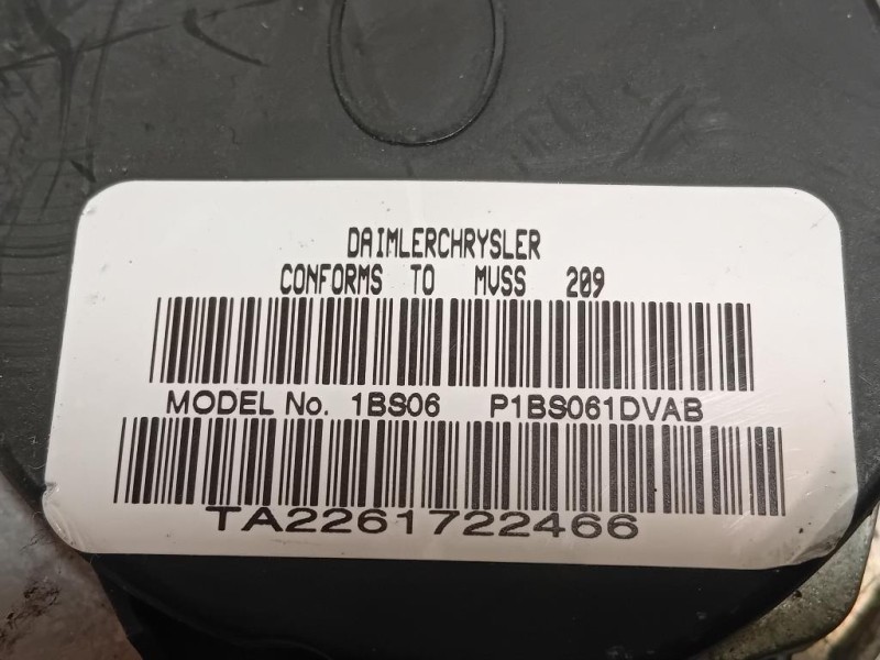 Cintura DI Sicurezza Sedile ANT DX 605884104C Jeep Patriot 2007