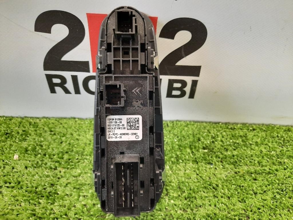 Interruttore Alzacristalli ANT SX 98319761ZD Peugeot 308 II 2017