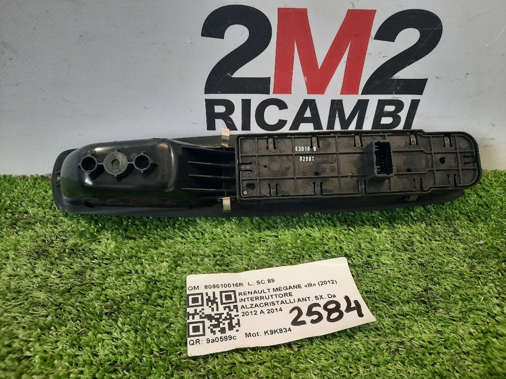Interruttore Alzacristalli ANT SX 809610016R Renault Mégane III 2012