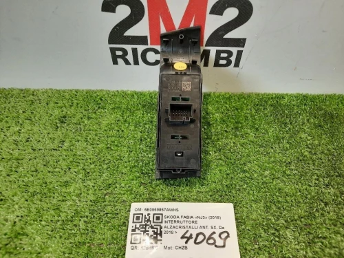 Interruttore Alzacristalli ANT SX 5E0959857AWHS Skoda Fabia NJ3 2018