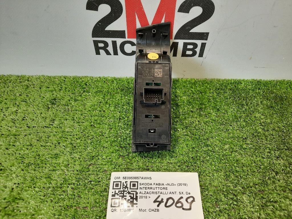 Interruttore Alzacristalli ANT SX 5E0959857AWHS Skoda Fabia NJ3 2018