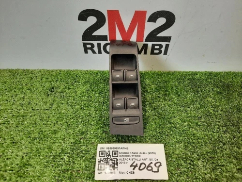 Interruttore Alzacristalli ANT SX 5E0959857AWHS Skoda Fabia NJ3 2018