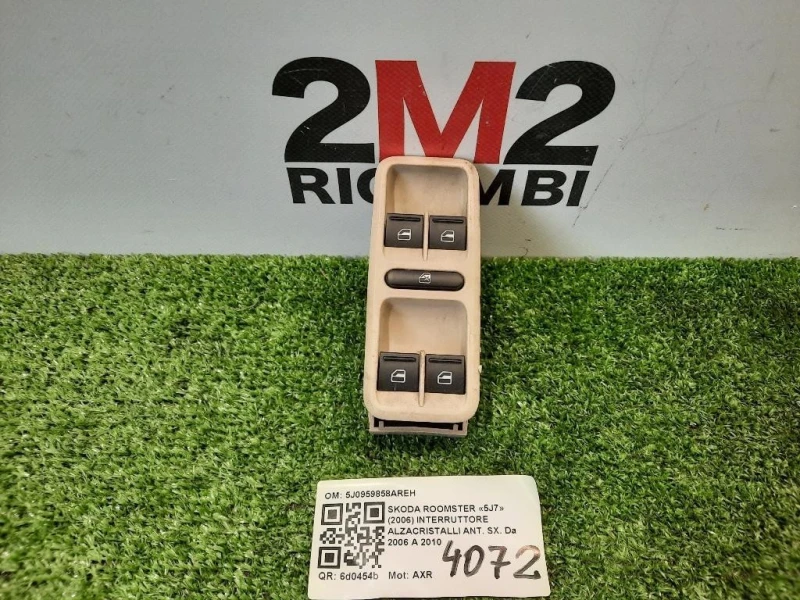 Interruttore Alzacristalli ANT SX 5J0959858AREH Skoda Roomster 5J7 2006