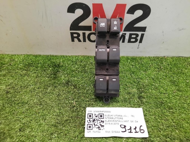 Interruttore Alzacristalli ANT SX 3799054P20000 Suzuki Vitara II 2015