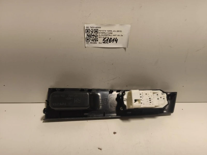 Interruttore Alzacristalli ANT SX 74231-0D300 Toyota Yaris IV 2012