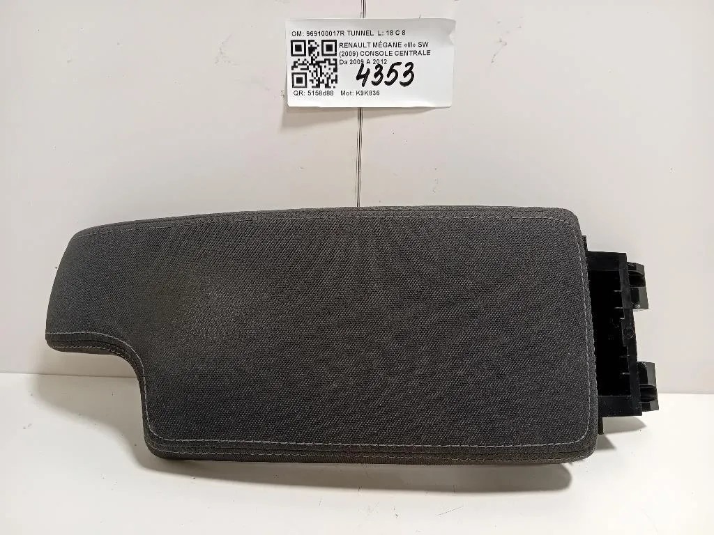 Bracciolo Console Centrale 969100017R BRACCIOLO Renault Mégane III SW 2009