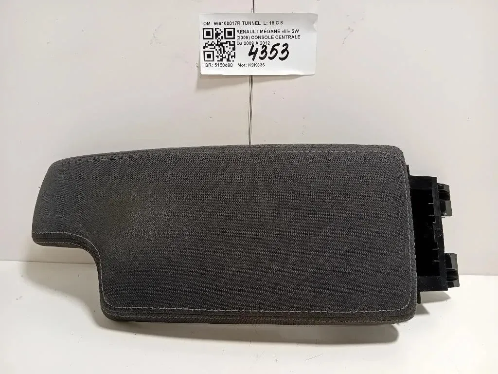Bracciolo Console Centrale 969100017R BRACCIOLO Renault Mégane III SW 2009