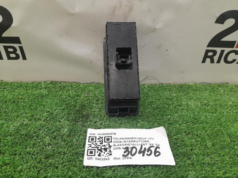 Interruttore Alzacristalli ANT SX 1K4959857B Volkswagen GOLF VI 2009