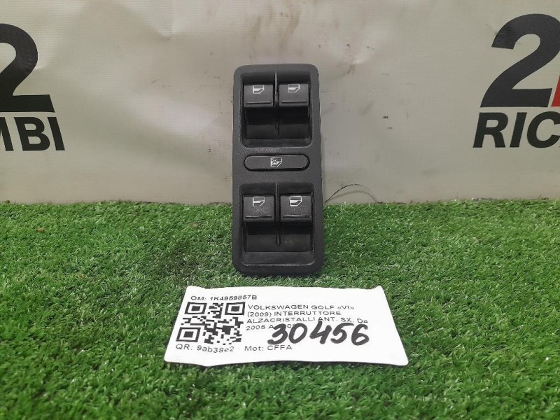 Interruttore Alzacristalli ANT SX 1K4959857B Volkswagen GOLF VI 2009