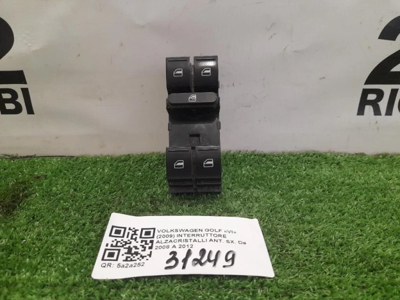 Interruttore Alzacristalli ANT SX 1K3959857BREH Volkswagen GOLF VI 2009