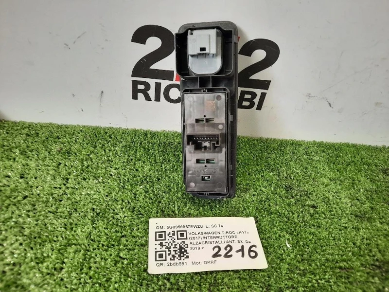 Interruttore Alzacristalli ANT SX 5G0959857EWZU Volkswagen T-roc 2017