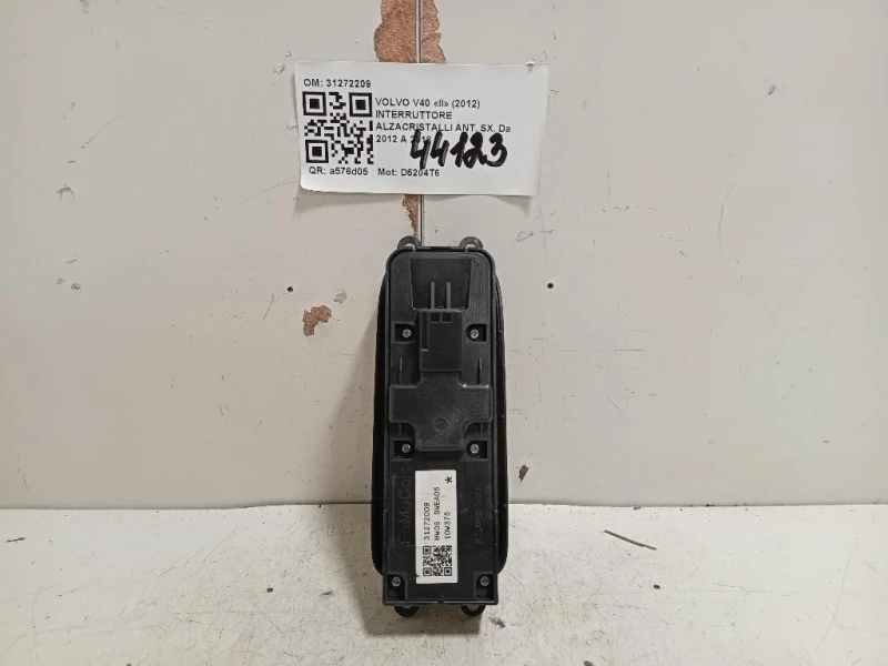 Interruttore Alzacristalli ANT SX 31272209 Volvo V40 II 2012
