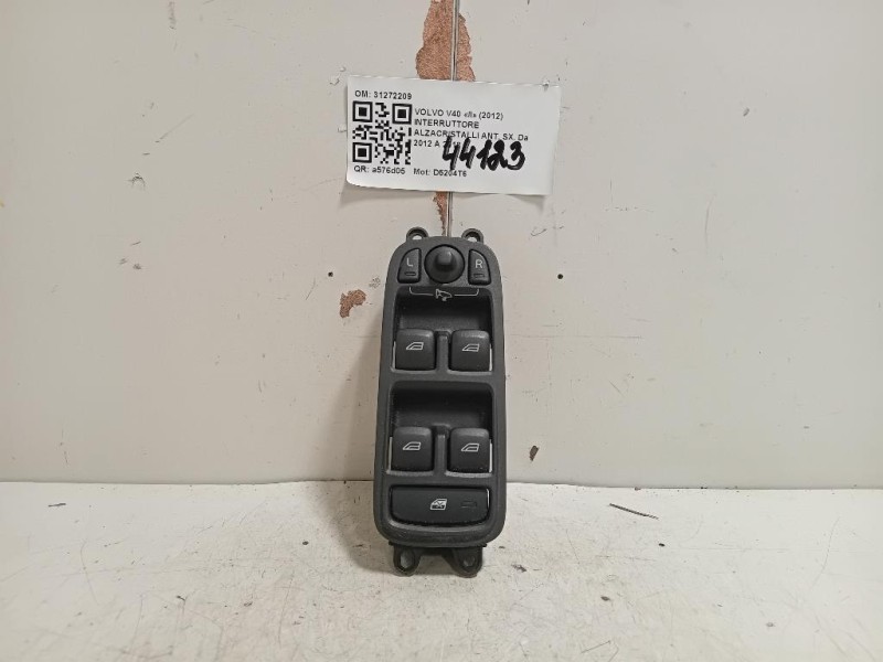 Interruttore Alzacristalli ANT SX 31272209 Volvo V40 II 2012