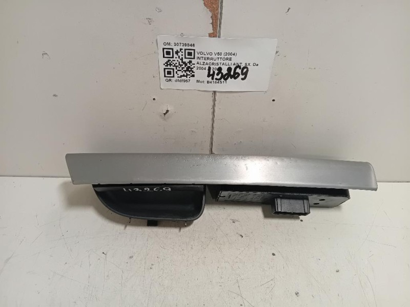 Interruttore Alzacristalli ANT SX 30739846 Volvo V50 2004