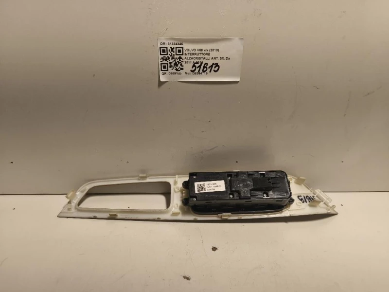 Interruttore Alzacristalli ANT SX 31334346 Volvo V60 I 2010