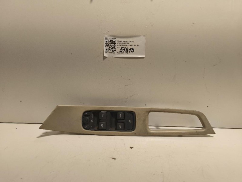 Interruttore Alzacristalli ANT SX 31334346 Volvo V60 I 2010