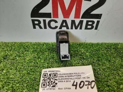 Interruttore Alzacristalli POST DX 6R0867255B Volkswagen POLO VI 2009