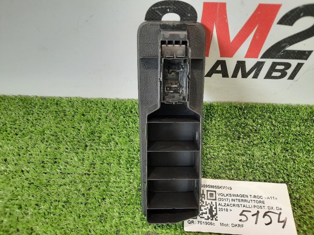 Interruttore Alzacristalli POST DX 5G0959855KWHS ALZAVETRO Volkswagen T-roc 2017