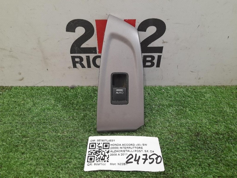 Interruttore Alzacristalli POST SX 35780TL4E01 Honda Accord IX SW 2009
