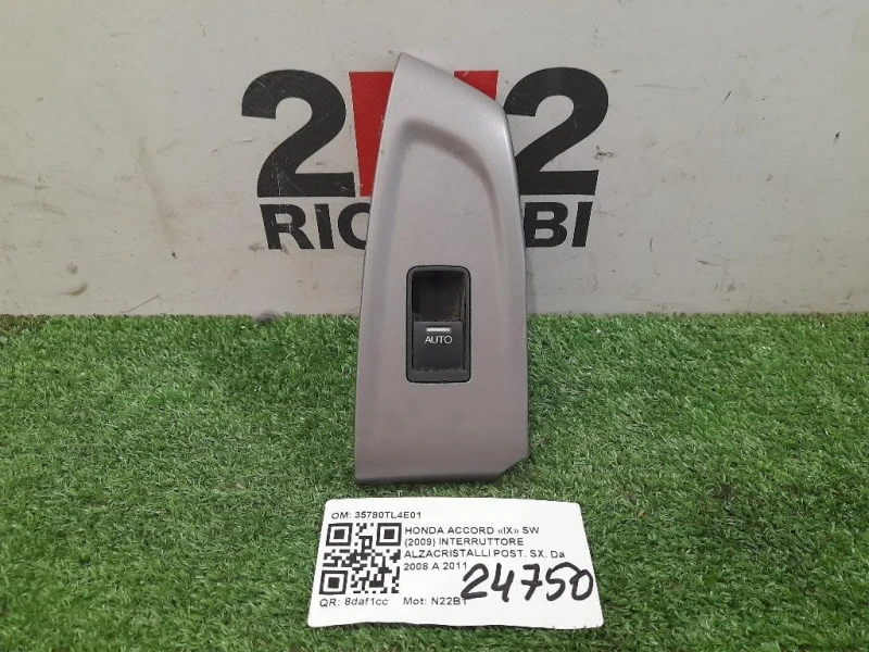 Interruttore Alzacristalli POST SX 35780TL4E01 Honda Accord IX SW 2009