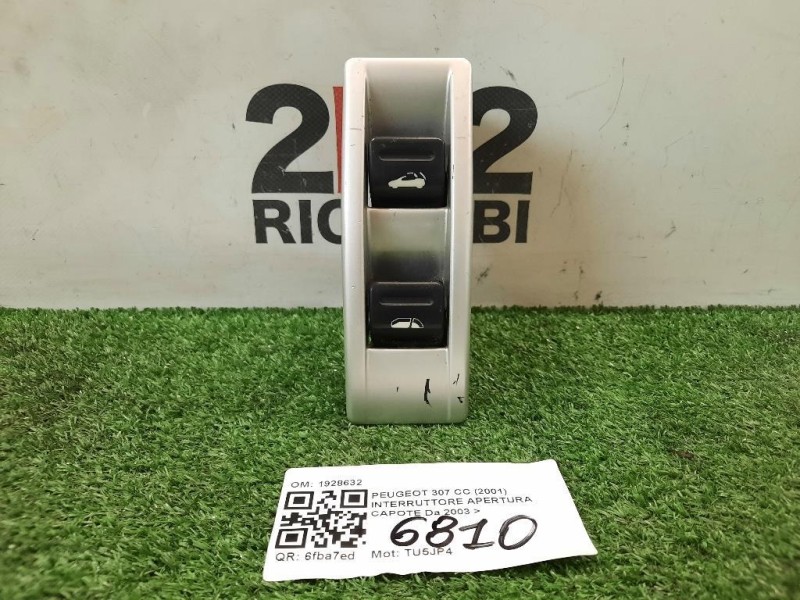 Interruttore Apertura Capote 1928632 APERTURA CAPOTE Peugeot 307 CC 2001
