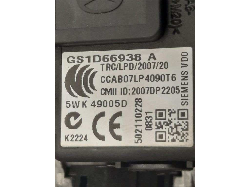 Interruttore Avviamento Accensione GS1D66938A 5WK49005D CON CHIAVE Mazda 6 III 2013