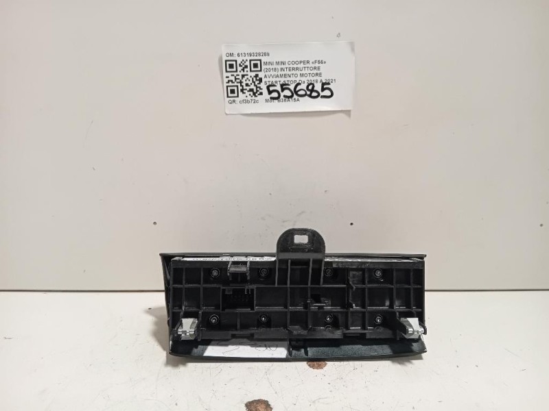 Interruttore Avviamento Motore Start-stop 61319328288 Mini MINI Cooper F56 2018