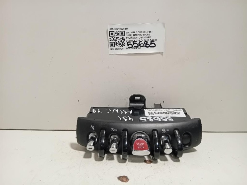 Interruttore Avviamento Motore Start-stop 61319328288 Mini MINI Cooper F56 2018